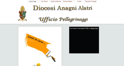 Desktop Screenshot of pellegrinaggi.diocesianagnialatri.it