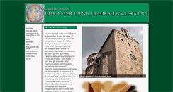 Desktop Screenshot of beniculturali.diocesianagnialatri.it