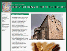 Tablet Screenshot of beniculturali.diocesianagnialatri.it
